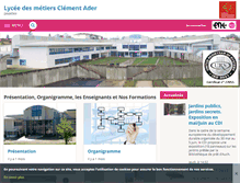 Tablet Screenshot of clement-ader.entmip.fr