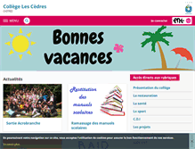 Tablet Screenshot of les-cedres-castres.entmip.fr