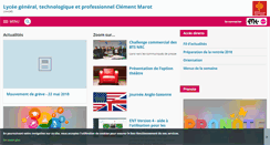 Desktop Screenshot of clement-marot.entmip.fr