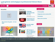 Tablet Screenshot of clement-marot.entmip.fr