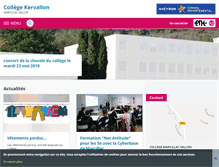 Tablet Screenshot of college-public-marcillac.entmip.fr