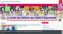 Desktop Screenshot of helene-boucher.entmip.fr