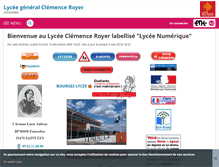 Tablet Screenshot of clemence-royer.entmip.fr