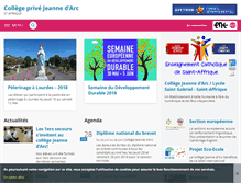 Tablet Screenshot of jeanne-darc-staffrique.entmip.fr