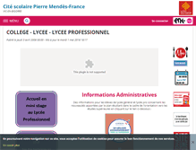 Tablet Screenshot of cite-mendes-france.entmip.fr