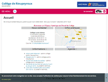 Tablet Screenshot of college-public-rieupeyroux.entmip.fr