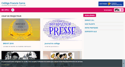 Desktop Screenshot of francis-carco.entmip.fr