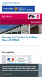 Mobile Screenshot of marcel-aymard.entmip.fr
