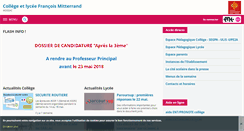Desktop Screenshot of cite-francois-mitterrand.entmip.fr