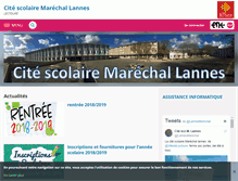 Tablet Screenshot of marechal-lannes.entmip.fr