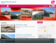 Tablet Screenshot of leo-ferre.entmip.fr