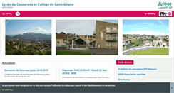 Desktop Screenshot of couserans.entmip.fr