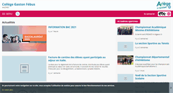 Desktop Screenshot of gaston-febus.entmip.fr