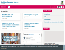 Tablet Screenshot of pays-de-serres.entmip.fr