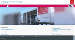 Desktop Screenshot of claude-nougaro.entmip.fr