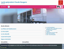 Tablet Screenshot of claude-nougaro.entmip.fr